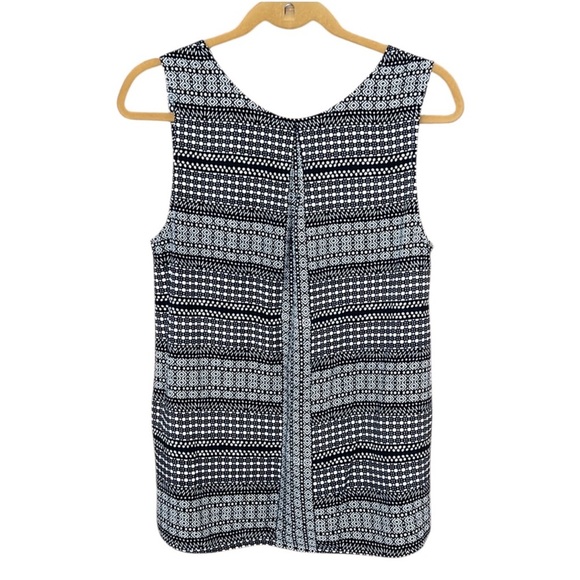 Tommy Bahama Navy Blue and White Printed Tank XS - Picture 3 of 4